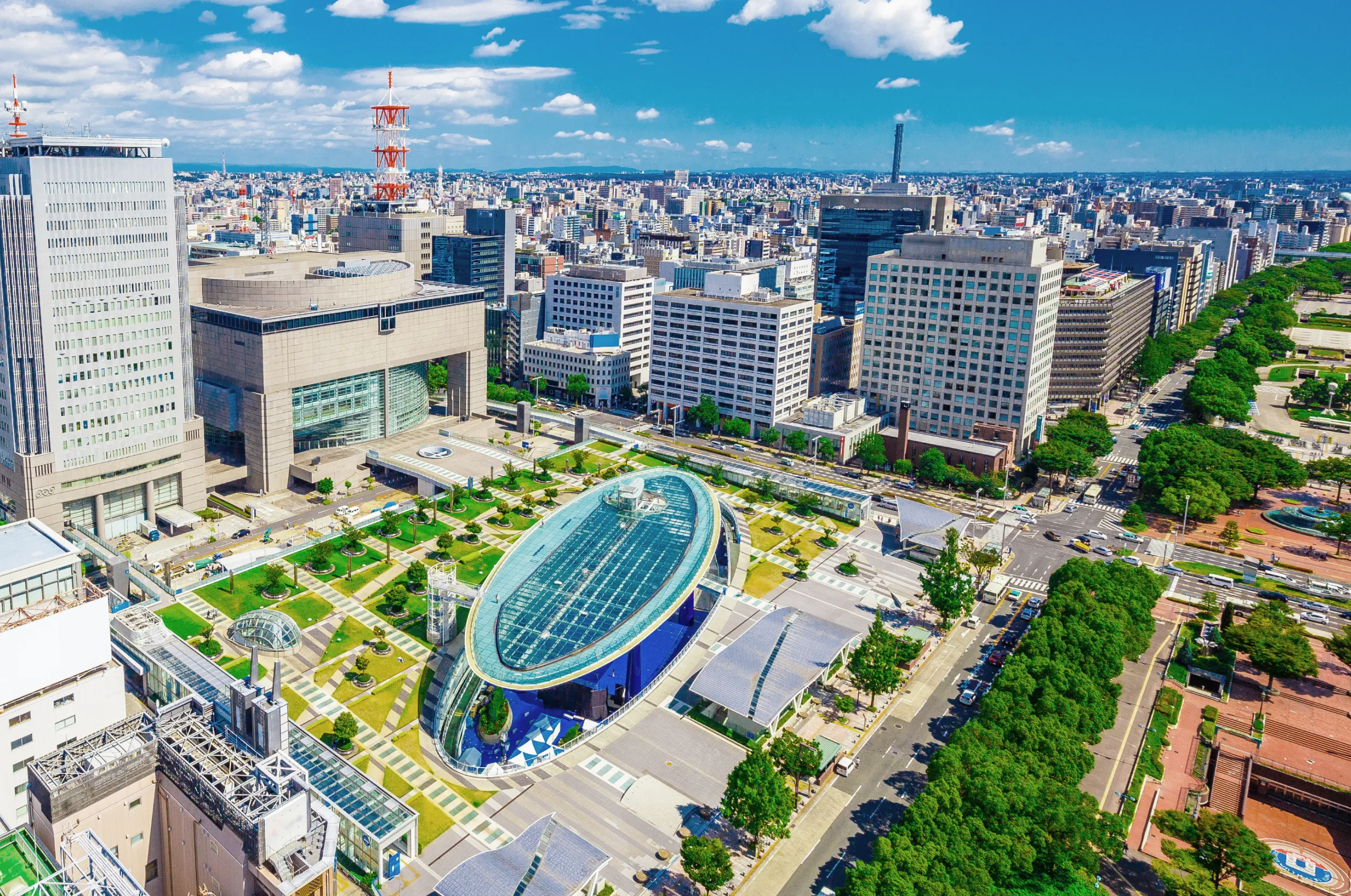 名古屋の街並み