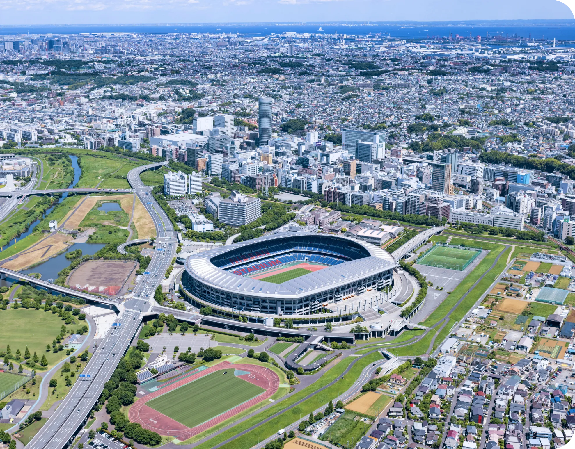 新横浜の街並み